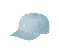 Carhartt WIP - Casquette à visière courbée en coton - Madison Logo Cap Tourmaline / White en Coton - Bleu Bleu