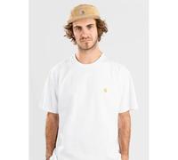 Carhartt WIP T-shirt en coton S/S Chase Blanc/Doré Taille M