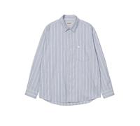 Carhartt Wip - Beale Striped Cotton Shirt - Homme - Chemises - Bleu - Taille: M