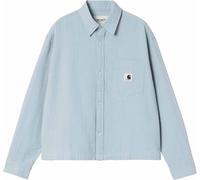 Carhartt WIP - Chemise en coton - L/S Toland Shirt Toland Stripe W Blue Fog pour Femme en Coton - Taille M - Bleu Bleu M