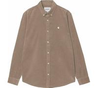 Carhartt WIP - Chemise en velours côtelé - L/S Madison Fine Cord Shirt Iroko / Wax pour Homme en Coton - Taille L - Beige Beige L