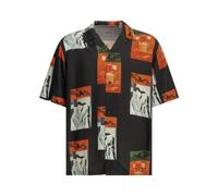 Carhartt wip chemise homme noire en popeline de viscose - S