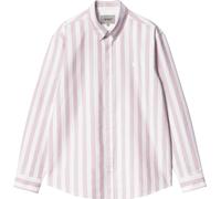 Carhartt WIP - Chemise - L/S Dillion Shirt Dillion Stripe Hortensia / White en Coton - Taille L - Violet Violet L
