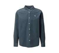 Carhartt WIP - Chemise en velours côtelé - L/S Madison Fine Cord Shirt Cozy Blue / Wax pour Homme en Coton - Taille M - Bleu Bleu M