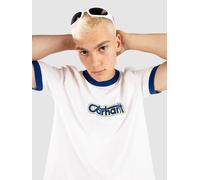 Carhartt WIP Connection Script Ringer T-Shirt blanc S