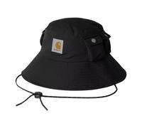 Carhartt Wip, Femme, Accessoires, Noir, Taille: S/M Chapeau Seau Noir en Polyester Non Structuré
