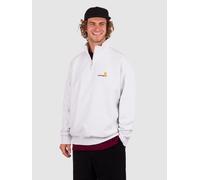 Carhartt WIP Half Zip American Script Sweat gris
