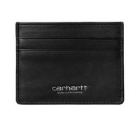 Carhartt Wip, Homme, Accessoires, Noir, Taille: ONE Size Porte-cartes en cuir noir