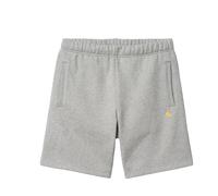 Carhartt WIP - Short en coton - Chase Sweat Short Grey Heather / Gold pour Homme en Coton - Taille M - Gris Gris M