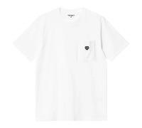 Carhartt Wip, Homme, Tops, Blanc, Taille: L T-shirts et Polos Blancs Heart