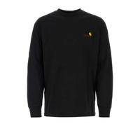 Carhartt Wip, Homme, Tops, Noir, Taille: S T-shirt American Script L/S