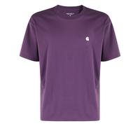 Carhartt Wip, Homme, Tops, Violet, Taille: L T-shirt Madison Violet Jersey Manche Courte