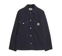 Carhartt Wip, Homme, Vestes, Bleu, Taille: M Veste de Travail Bleu Marine Style Moderne