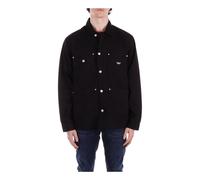 Carhartt Wip, Homme, Vestes, Noir, Taille: M Chemise à boutons avec logo devant