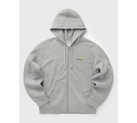 Carhartt WIP - Sweat zippé décontracté - Hooded American Script Jacket Grey Heather pour Homme en Coton - Taille XL - Gris Gris XL