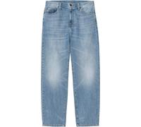Carhartt WIP - Jean à la coupe classique - Aaron Pant Denim Blue Burst Washed pour Homme en Coton - Taille 40 FR - Blanc Blanc 40 FR