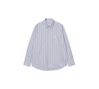 Carhartt Wip L/S Chemise rayee de beale manches longues - Stripe de beale/Gentle Blue LIGHT BLUE S