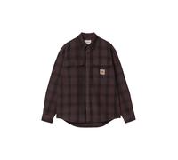 Carhartt Wip L/S Edmands check Chemise en coton carre - Naturel / Palisander BROWN S