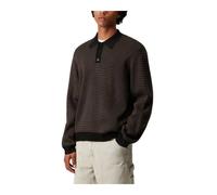 Carhartt Wip - L/S Lowis Polo - Homme - Tops - Brun - Taille: M