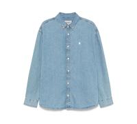 Carhartt Wip - L/S Lucas Shirt - Homme - Chemises - Bleu - Taille: S