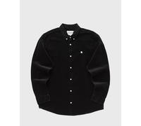 Carhartt WIP L/S Madison Fine Cord Shirt men Longsleeves black taille: S
