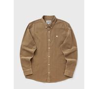 Carhartt WIP - Chemise en velours côtelé - L/S Madison Fine Cord Shirt Iroko / Wax pour Homme en Coton - Taille L - Beige Beige L