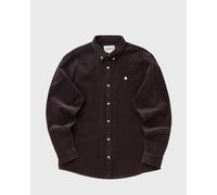 Carhartt WIP L/S Madison Fine Cord Shirt men Longsleeves grey taille: L