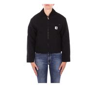 Carhartt Wip - Manteau Noir Logo Front Zip - Femme - Vestes - Noir - Taille: 38 FR
