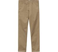 Carhartt WIP - Pantalon chino - Sid Pant Stretch Twill Leather Rinsed pour Homme en Coton - Taille 44 FR - Beige Beige 44 FR