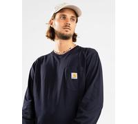 Carhartt WIP L/S Pocket Tee men Longsleeves blue taille: S