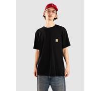Carhartt WIP T-shirt à poche en coton Homme Noir Taille S