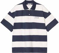 Carhartt WIP - Polo en coton biologique - S/S Delray Polo Delray Stripe Blue pour Homme en Coton - Taille XL - Bleu Bleu XL
