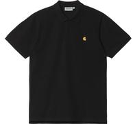 Carhartt WIP - Polo en coton - S/S Chase Pique Polo Black / Gold pour Homme en Coton - Taille M - Noir Noir M