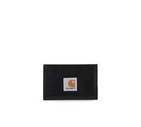 Carhartt Wip - Portefeuille en toile de polyester noir avec logo emblématique - Homme - Accessoires - Noir - Taille: ONE Size