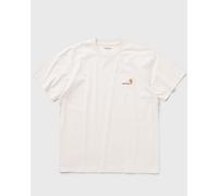 Carhartt WIP T-Shirt 'American Script' sable / blanc naturel, Taille S