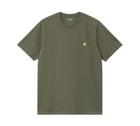 Carhartt WIP - T-shirt en coton - S/S Chase T-Shirt Leaf / Gold pour Homme en Coton - Taille XL - Kaki Kaki XL