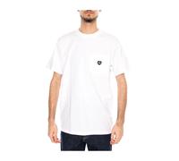 Carhartt Wip - S/S Pocket Heart T-Shirt - Homme - Tops - Blanc - Taille: XL
