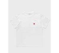 Carhartt - T-shirt en coton biologique - S/S Pocket Heart T-Shirt White / Red en Coton - Taille S - Blanc Blanc S