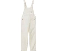 Carhartt WIP - Salopette en coton - W' Bib Overall Straight Rinsed Wax pour Femme en Coton - Taille M - Blanc Blanc M