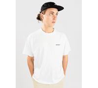 CARHARTT WIP T-Shirt S/S Script Embroidery Homme Blanc, Blanc, Medium