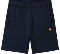 Carhartt WIP - Short en coton - Chase Sweat Short Dark Navy / Gold pour Homme en Coton - Taille XL Navy XL