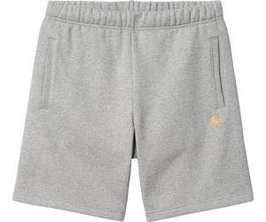 Carhartt WIP - Short en coton - Chase Sweat Short Grey Heather / Gold pour Homme en Coton - Taille M - Gris Gris M