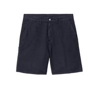 Carhartt Wip - Short en mélange lin avec poches - Homme - Shorts - Bleu - Taille: S