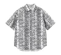 Carhartt Wip - Short Sleeve Snake Camo Shirt - Homme - Chemises - Blanc - Taille: M