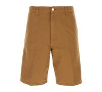 Carhartt Wip - Shorts Bermuda en Coton Caramel - Homme - Shorts - Brun - Taille: W32