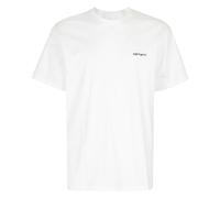 Carhartt Wip - SS Script T-Shirt - Homme - Tops - Blanc - Taille: L