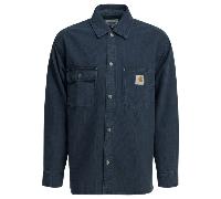 Carhartt wip surchemise homme bleu en velours de coton - L