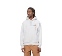 Carhartt Wip - Sweat à capuche American Script en Ash Heather - Homme - Sweatshirts et sweats à capuche - Gris - Taille: L