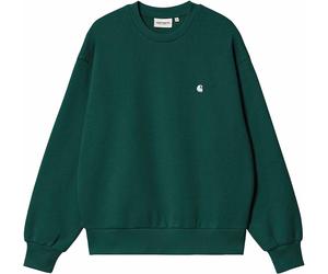 Carhartt WIP - Sweat à col rond - Casey Sweatshirt W Dark Fir Silver pour Femme en Coton - Taille XS - Vert Vert XS