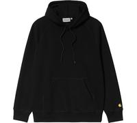 Carhartt WIP Sweat en coton Hooded Chase Black Gold Noir Taille L
